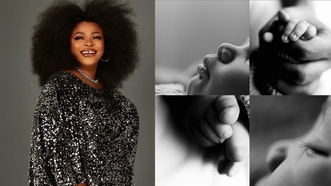 Congratulations pours in as actress Dayo Amusa welcomes baby boy (IMAGES)