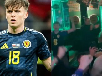 Scotland fans spotted partying in Poland as they conjure up song for new Tartan Army hero Ben Doak