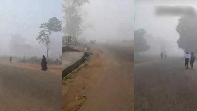 "Could barely see my front" – Harmattan takes a t0ll on Kwara State, Unilorin student lamɘnts (VIDEO)