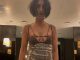 The One Show star stuns fans in racy see-through dress with plunging neckline and thigh-split as they say ‘holy smokes’