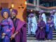 "This is beautiful" – Adorable picture of newlywed couple with their Aso-Ebi couples warms hearts online (IMAGES)