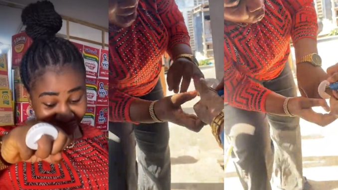 "TikTok challenge don give you challenge" – Single ladies jubilate as woman's finger get stúck in soda cap after viral "wedding ring show off" challenge (WATCH)