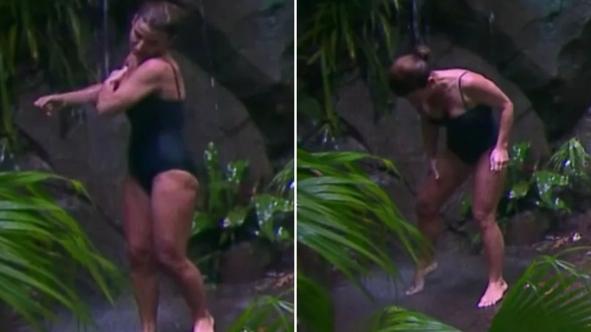 Coleen Rooney wows in I'm A Celeb jungle shower - as other stinking campmates refuse to wash