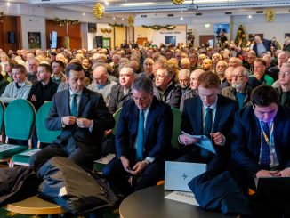 Bizarre moment Celtic fan abruptly stops AGM for two-minute long PRAYER after calling Michael Nicholson 'the Godfather'