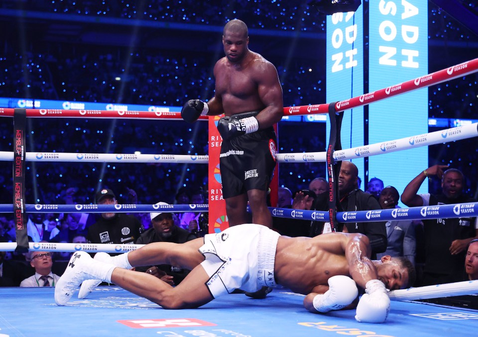 AJ was knocked out in the fifth round of the Wembley war for the IBF heavyweight title