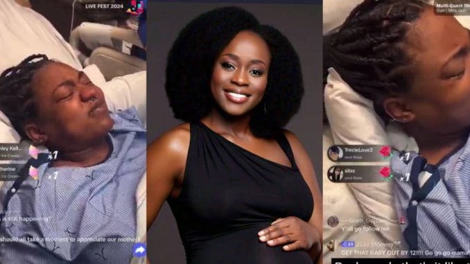 Woman records herself giving birth on TikTok live, video shocks many