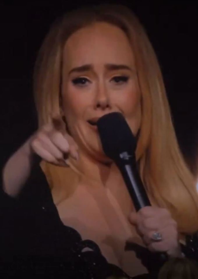 Adele had to have her make-up reapplied on stage as she said farewell to her fans