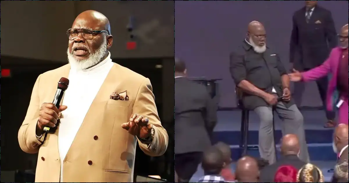 Moment Bishop T.D. Jakes suffers medical emergency during service