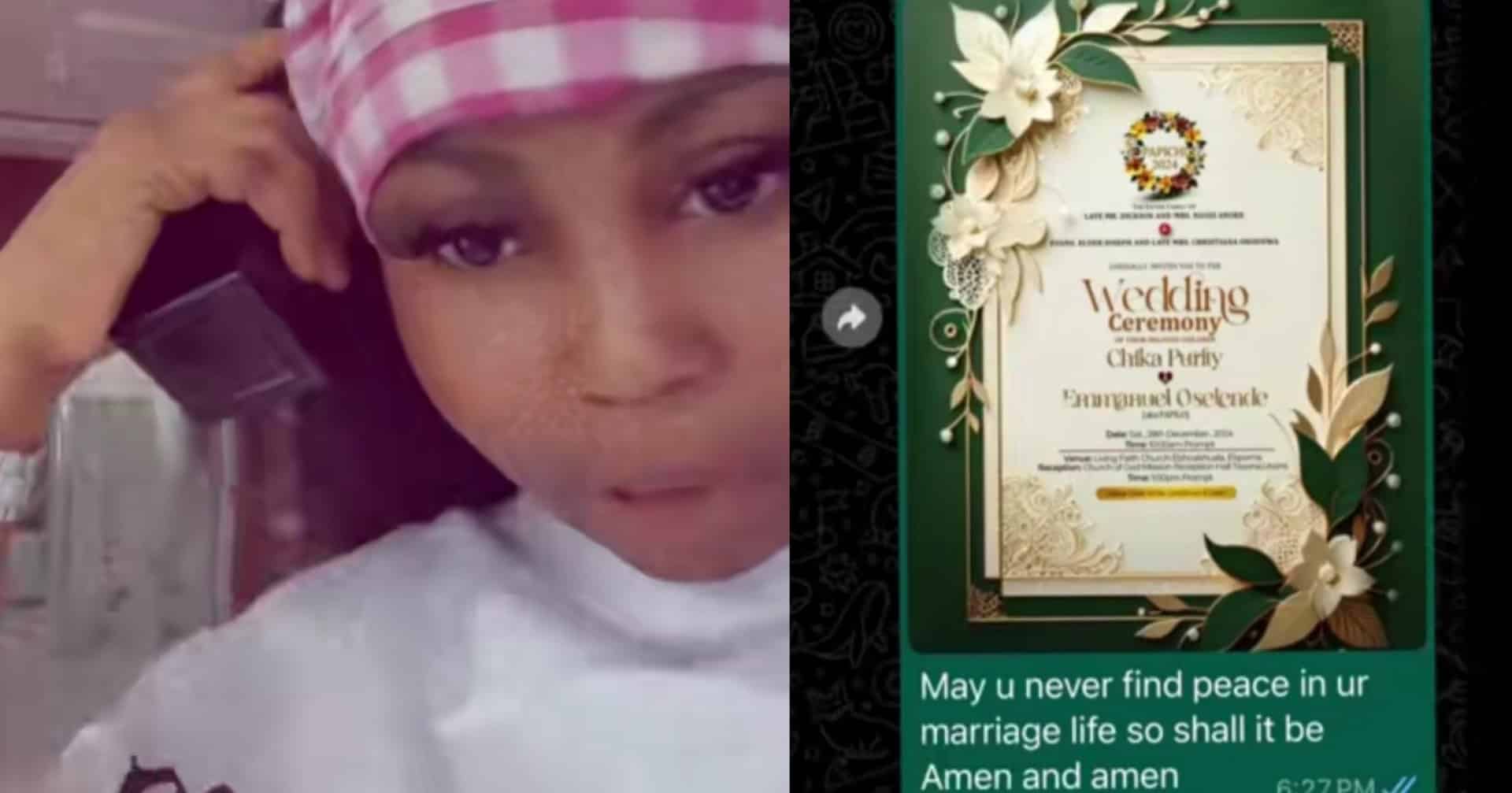 Lady lays curse on boyfriend as she finds out he's secretly planning to get married