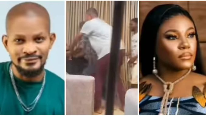 Video shows moment Chioma Ukeaja engages in physical altercation with Uche Maduagwu