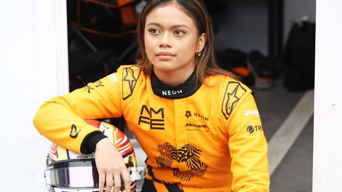 Who is Bianca Bustamante and what is the F1 academy driver's role McLaren?