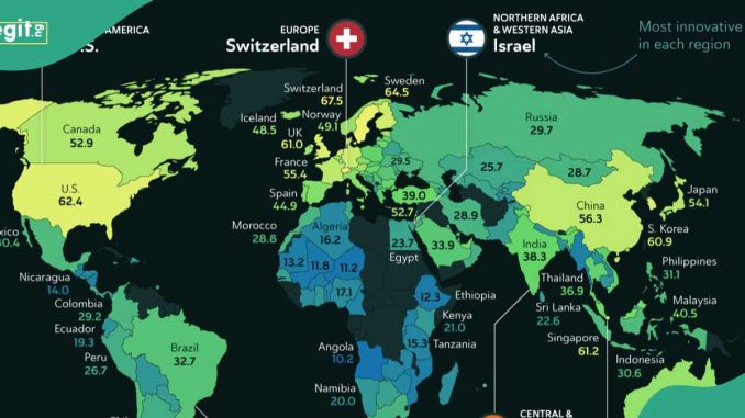 2024 Rankings: List of Most Innovative Countries in the World