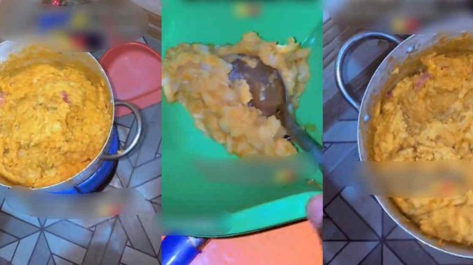 Nigerian man dr@gs friend's girlfriend for cooking beans porridge-like macaroni (WATCH)