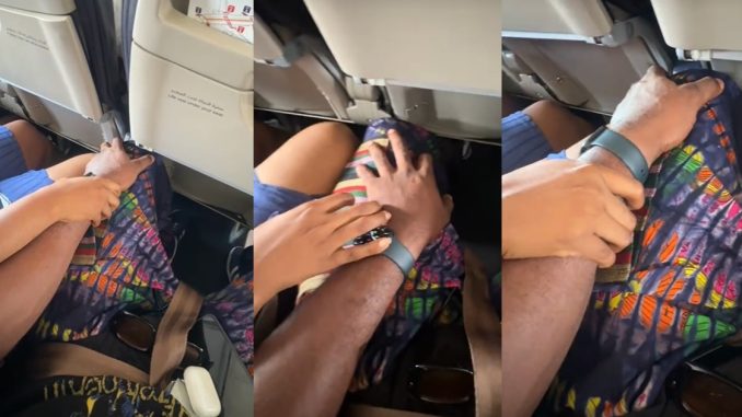 Nigerian man recounts flight encounter with co-passenger who held his hand during a flight (WATCH)