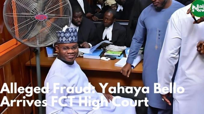 Alleged Fraud: Yahaya Bello Arrives FCT High Court