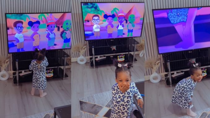 Little girl who prefers Coco Melon, enjoys Indigenous Igbo cartoon after initial disinterest (WATCH)