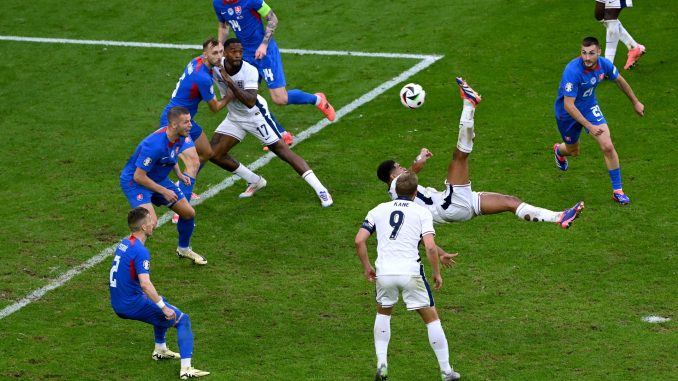 Incredible display shows Jude Bellingham's overhead kick for England and Team GB Olympic hero winning gold