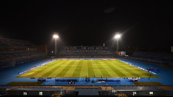 Champions League clash goes ahead in wrecked stadium with entire stand closed due to risk of collapse