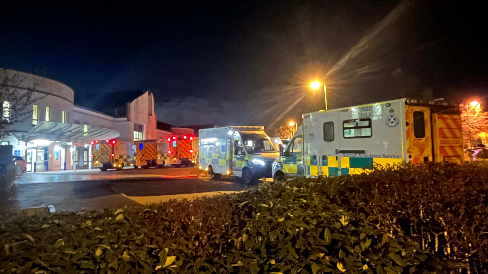 Pensioner left in ambulance for 14 HOURS amid queues outside Scots A&E unit