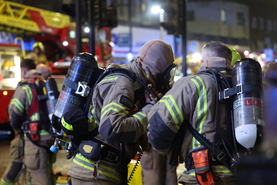 The fire brigade are tackling a fire on Holloway Road, where they were called in the early hours to a restaurant fire on the ground floor