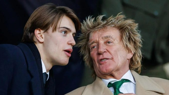 Rod Stewart admits making blunder over son's birthday on trip to Celtic Champions League clash