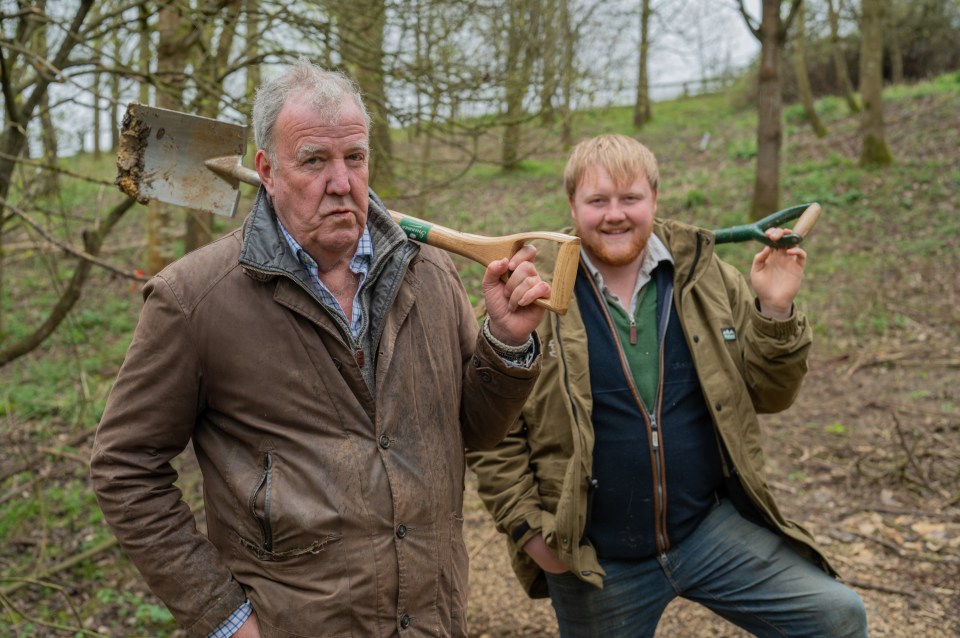 Jeremy Clarkson and Kaleb Cooper working on Clarkson's Farm since 2021