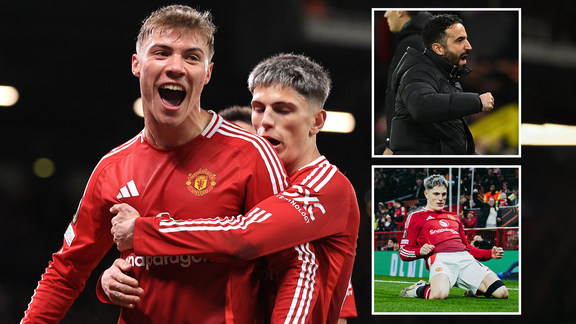 Man Utd 3 Bodo/Glimt 2: Hojlund scores double as Red Devils fight from 2-1 down to seal Amorim's first home win