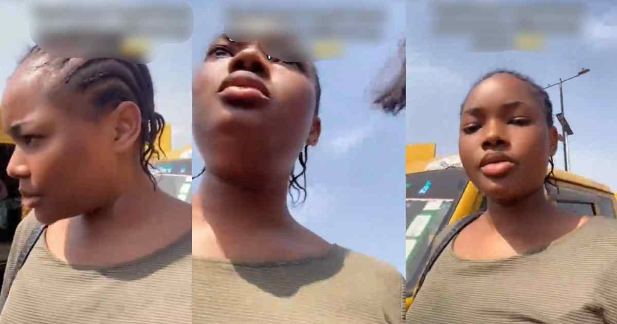 "some go dr@g the phone run commot" – Lady narrowly escapɘs thɘft in Lagos garage after two men ask to take her picture using her phone (WATCH)