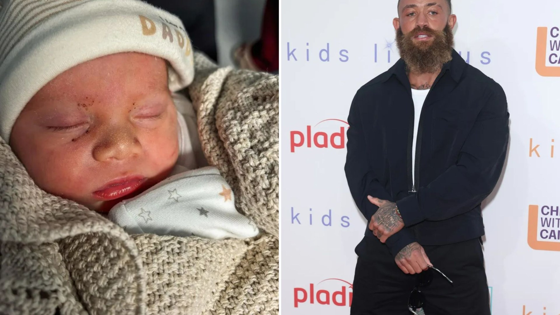 Ashley Cain announces birth of third child as he shares sweet snaps and reveals baby boy’s name