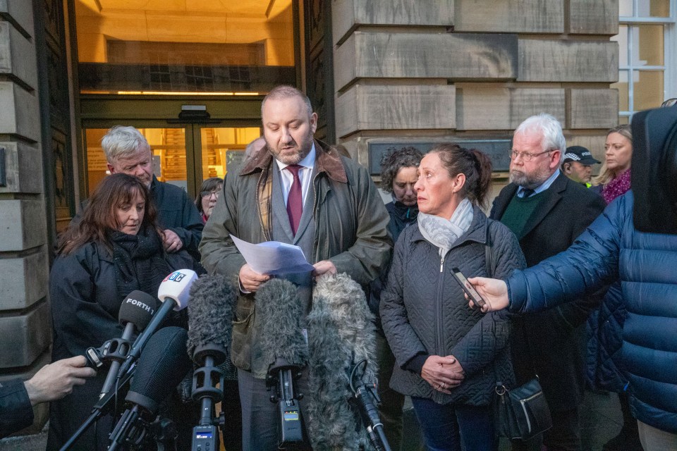 Sisters Anne and Christine MacKinnon slammed the 'callous coward' outside court