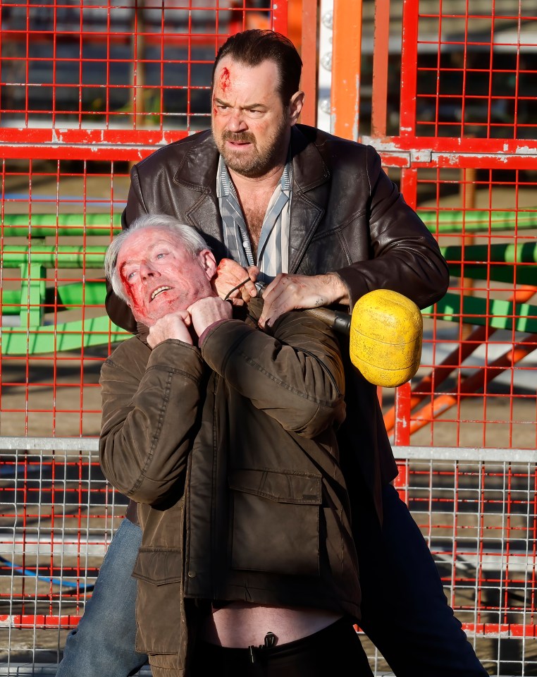 Danny throttles his co-star in one scene for the second series