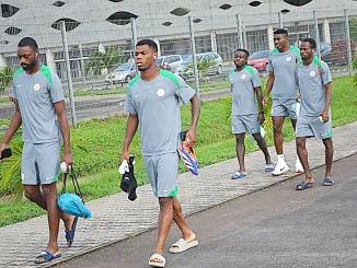 AFCON 2025Q: Simon, Chukwueze, Onyeka,  Five Others Storm Super Eagles’ Abidjan Camp