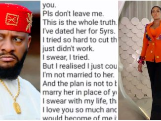 Alleged chat between Yul Edochie and May regarding his affair with Judy Austin surfaces