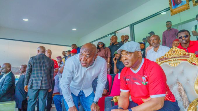 Amuneke Proud As Gov Uzodinma Attends Heartland Match, Regrets Missed Win Over Rangers