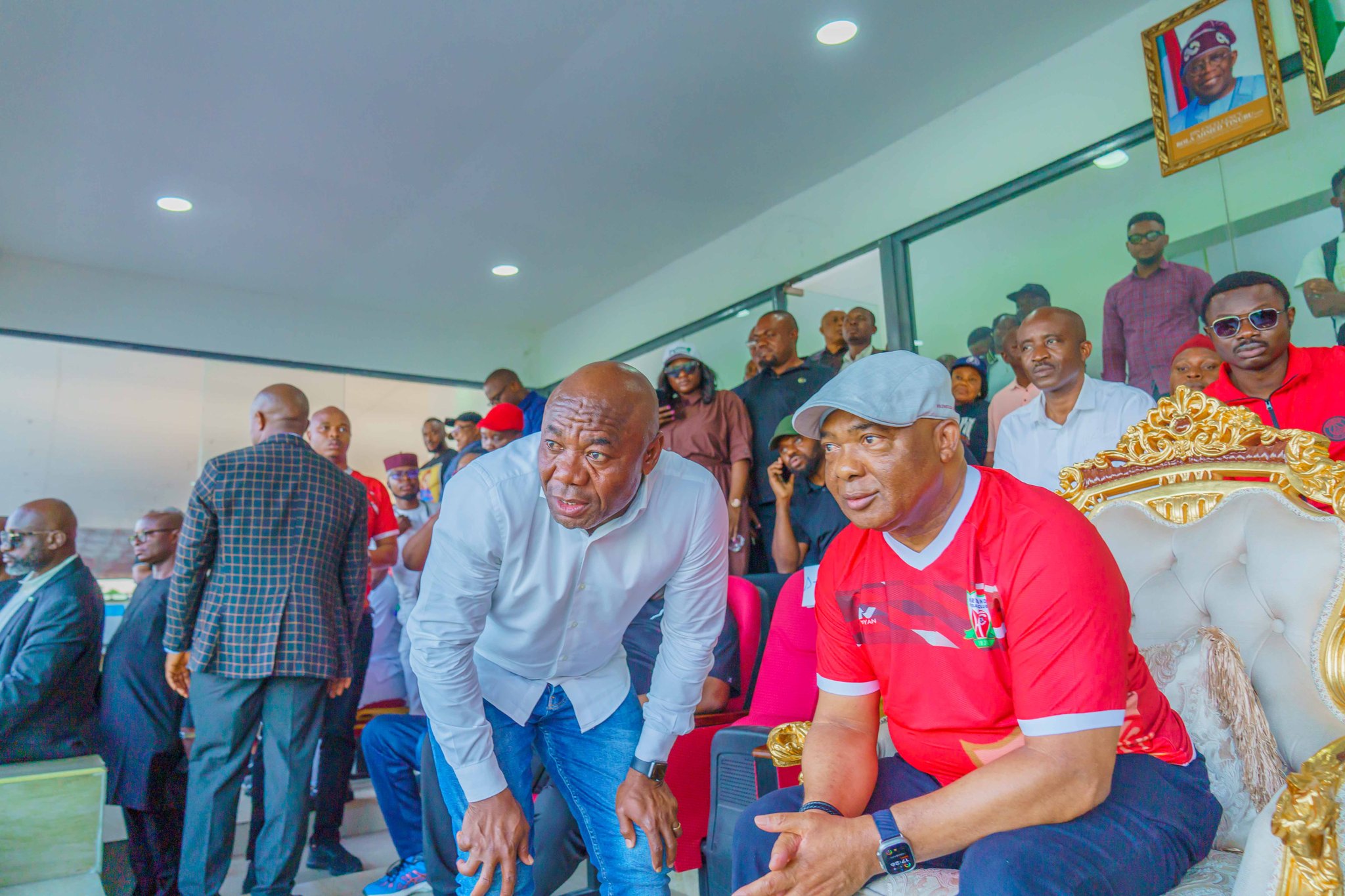 Amuneke Proud As Gov Uzodinma Attends Heartland Match, Regrets Missed Win Over Rangers