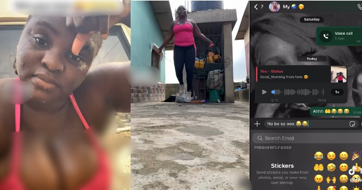 "And when they cook finish now, na you go collect lion share" – Nigerian mother reacts to daughter's weight-loss exercises (VIDEO)