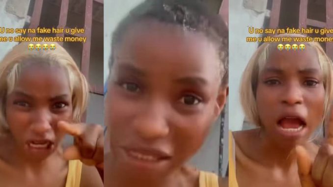 Angry customer slams hair vendor's family over alleged fake ₦50k wig