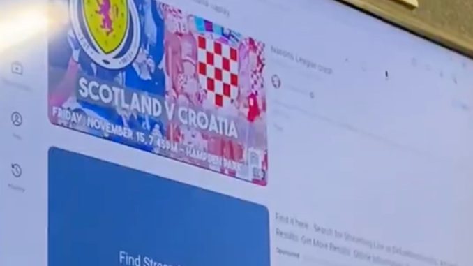 Awkward moment Scotland fans can't watch game INSIDE Hampden as staff left searching for YouTube stream after kick-off