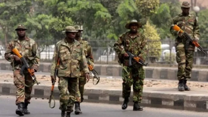 BREAKING: Soldiers clash with unknown gunmen in Abia community