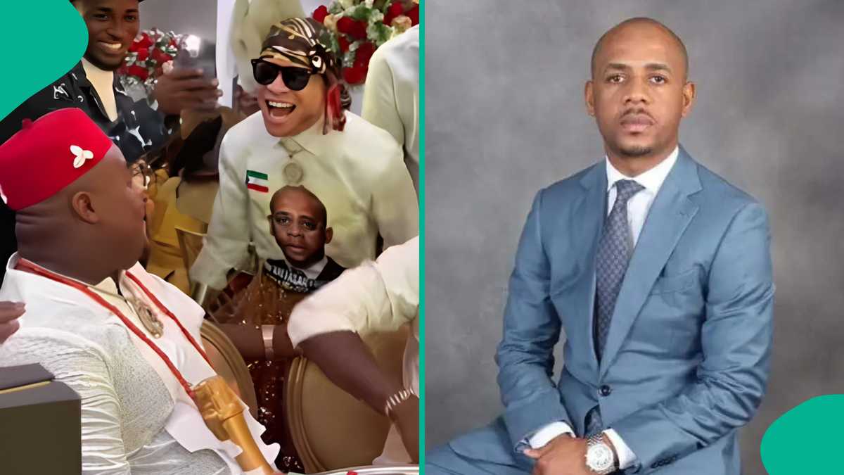 Baltasar Engonga: Fake Pocolee Wears Shirt with Equatorial Guinea's Man's Face at Okocha's Wedding