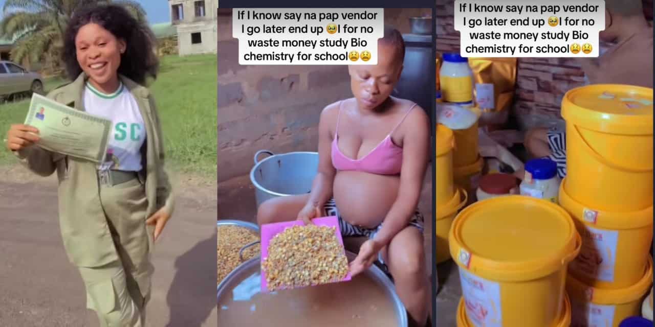 Biochemistry graduate regrets ending up as pap vendor