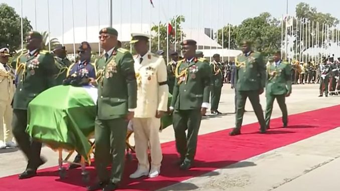 Body Of Late Chief Of Army Staff Lt. Gen. Lagbaja Arrives Abuja For Burial