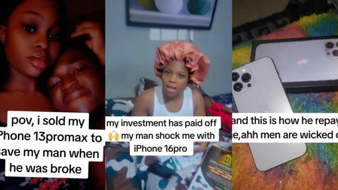 Boyfriend rewards girlfriend with iPhone 16 Pro after she sold her phone to support him when he was broke