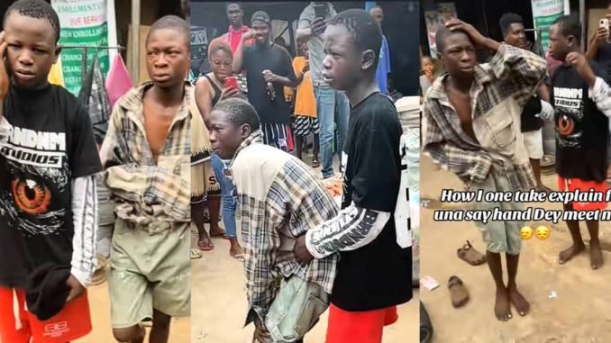 Boys publicly humiliated, forced to dance for stealing iPhone 14 Pro Max, selling it for ₦100k