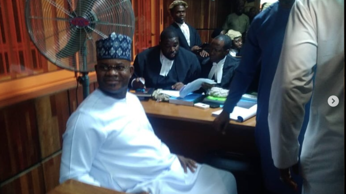 Breaking: Judge angrily leaves court as Yahaya Bello arrives all smiles amid 110bn fraud case trial (Photos)