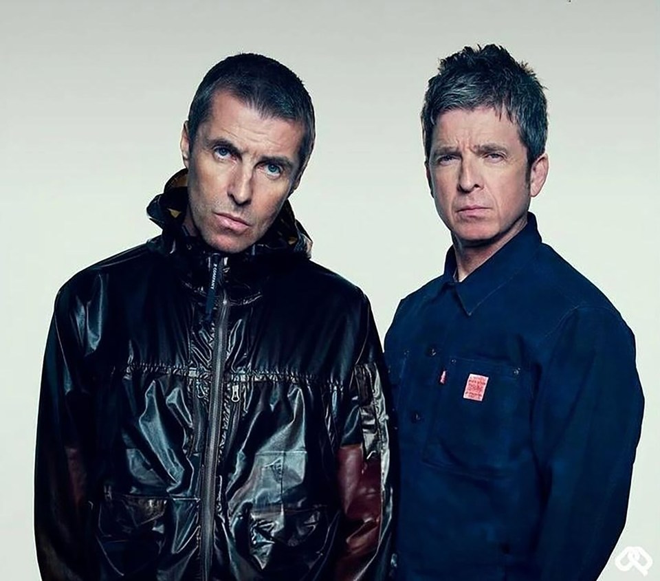 Oasis brothers Liam and Noel Gallagher