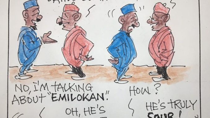 CARTOON OF THE DAY: Talking about Emilokan