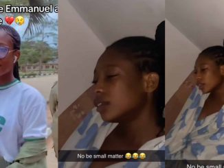 Corper breaks down in tears as boyfriend breaks up with her