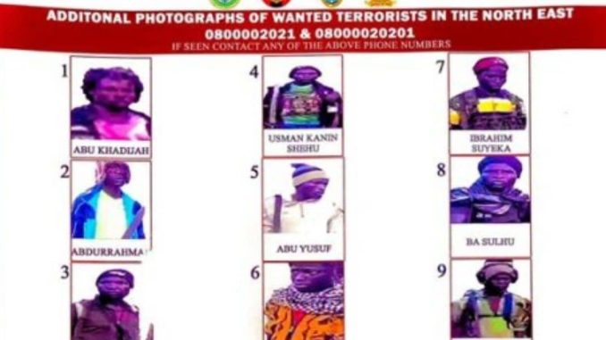 Full list: DHQ declares nine wanted for terrorism