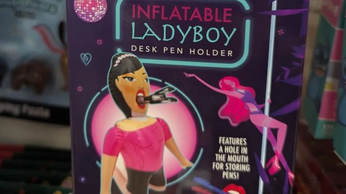 Dad stunned after finding 'Inflatable Ladyboy' in kids' toy aisle at The Range